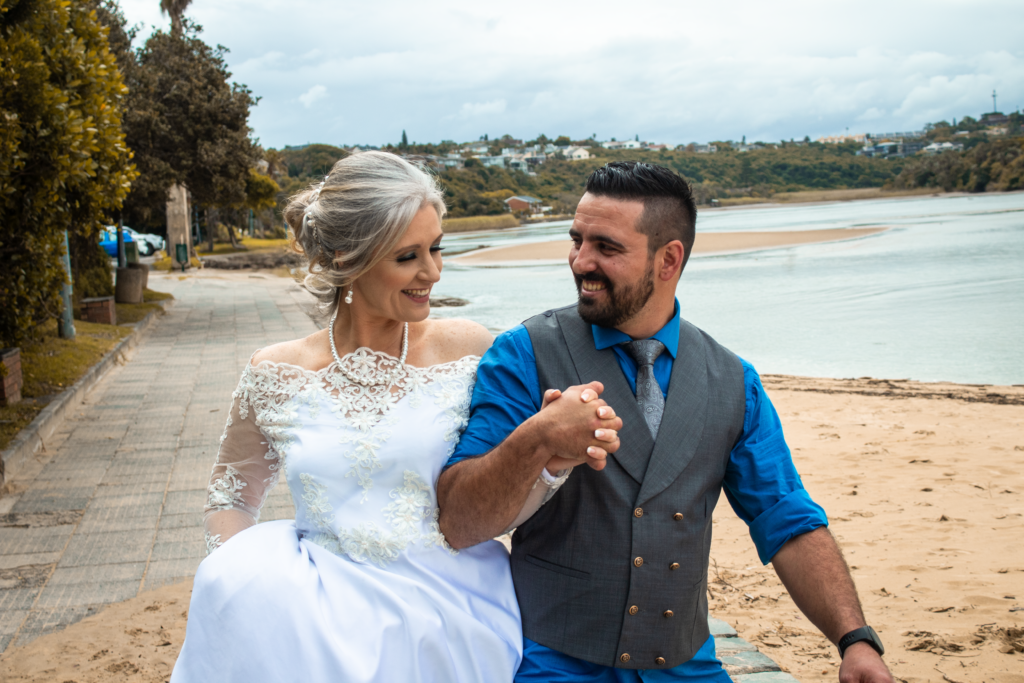 wedding photo in beacon bay east london