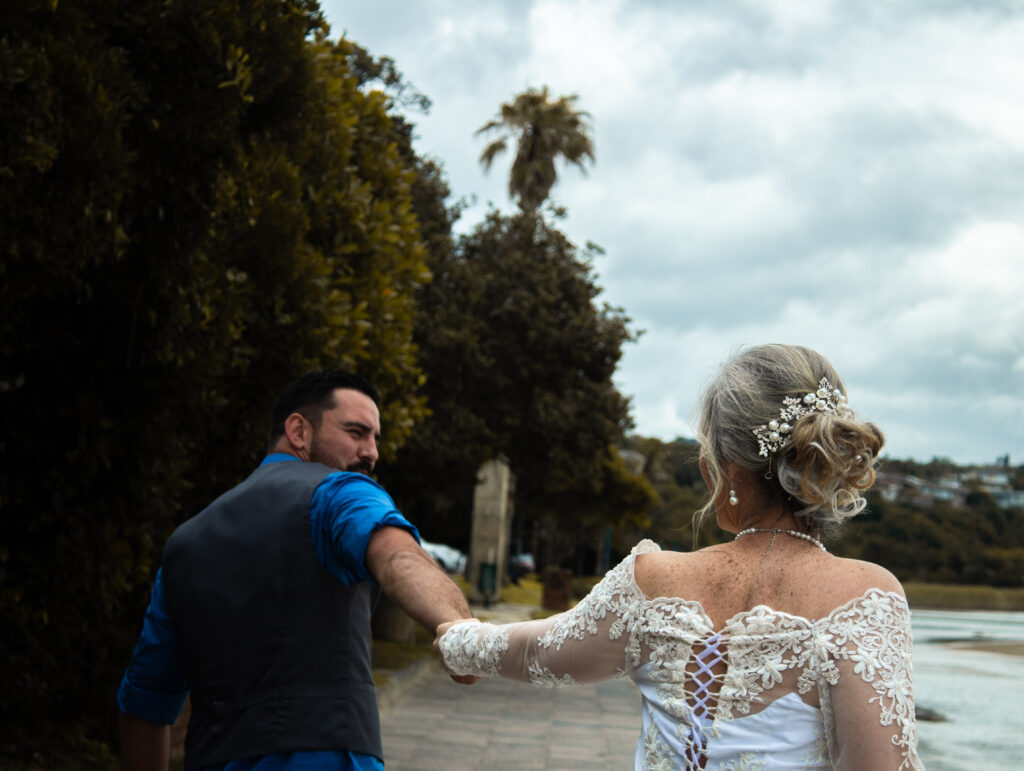 wedding photo in beacon bay east london